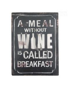 Dekor-deluxe-retro-vintage-starinska-tablica-a-meal-without-wine-is-called-breakfast-vino-joke-darilo
