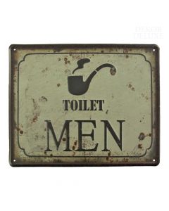 Dekor-deluxe-starinska-retro-vintage-kovinska-tablica-toilet-men-stranisce-toaleta-mosko